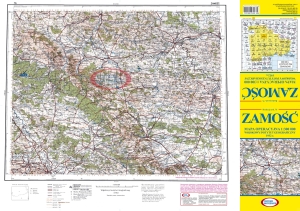 ZAMOŚĆ  ark. 76 1:300 000 WIG 1932 Reedycja CK 10.10.2018