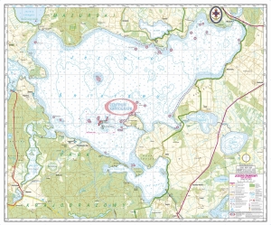 Jezioro Śniardwy. Mapa żeglarska 1:25 000