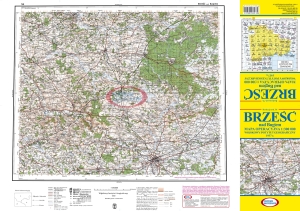 BRZEŚĆ n/Bugiem: reedycja ark. 56 1:300 000