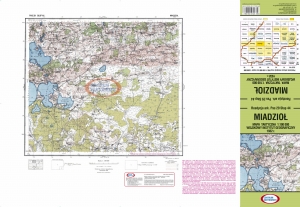 MIADZIOŁ pas 29 słup 44 1:100 000