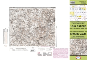 GRODNO-Zachód pas 34 słup 37 1:100 000