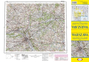 WARSZAWA: reedycja ark. 55 1:300 000