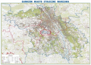 GARNIZON MIASTO STOŁECZNE WARSZAWA 1:50 000