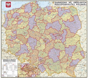 GARNIZONY SIŁ ZBROJNYCH RZECZPOSPOLITEJ POLSKIEJ 1:500 000