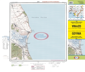 GDYNIA ark. 15 (275) Rejon Pomorza 1:25 000 WIG 1926 Reedycja CK 24.08.2015